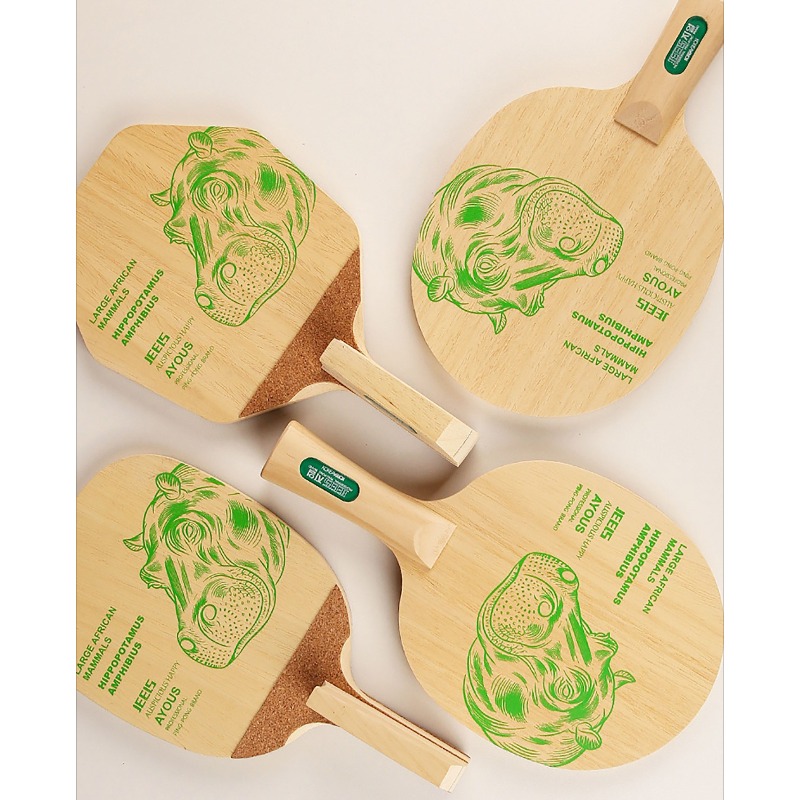 JEELS Green Hippo 1 Ply Ayous  - Table Tennis Paddle 评论和价格