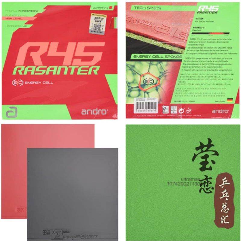 Andro Rasanter R45 47 50 C45 4 - Table Tennis For Sale 评论和价格
