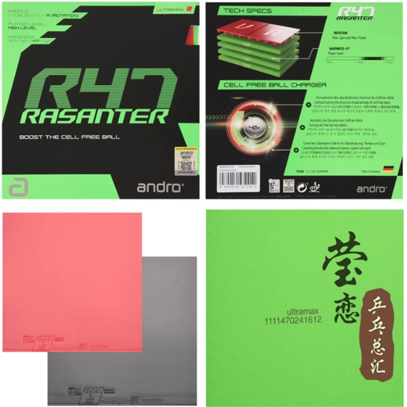 Andro Rasanter R45 47 50 C45 4 - Table Tennis For Sale 评论和价格