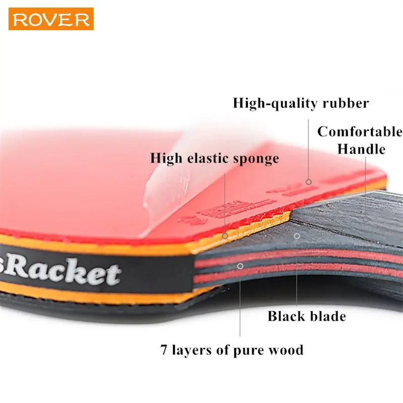 5/6 Star Table Tennis Racket 2 - Table Tennis Match 评论和价格