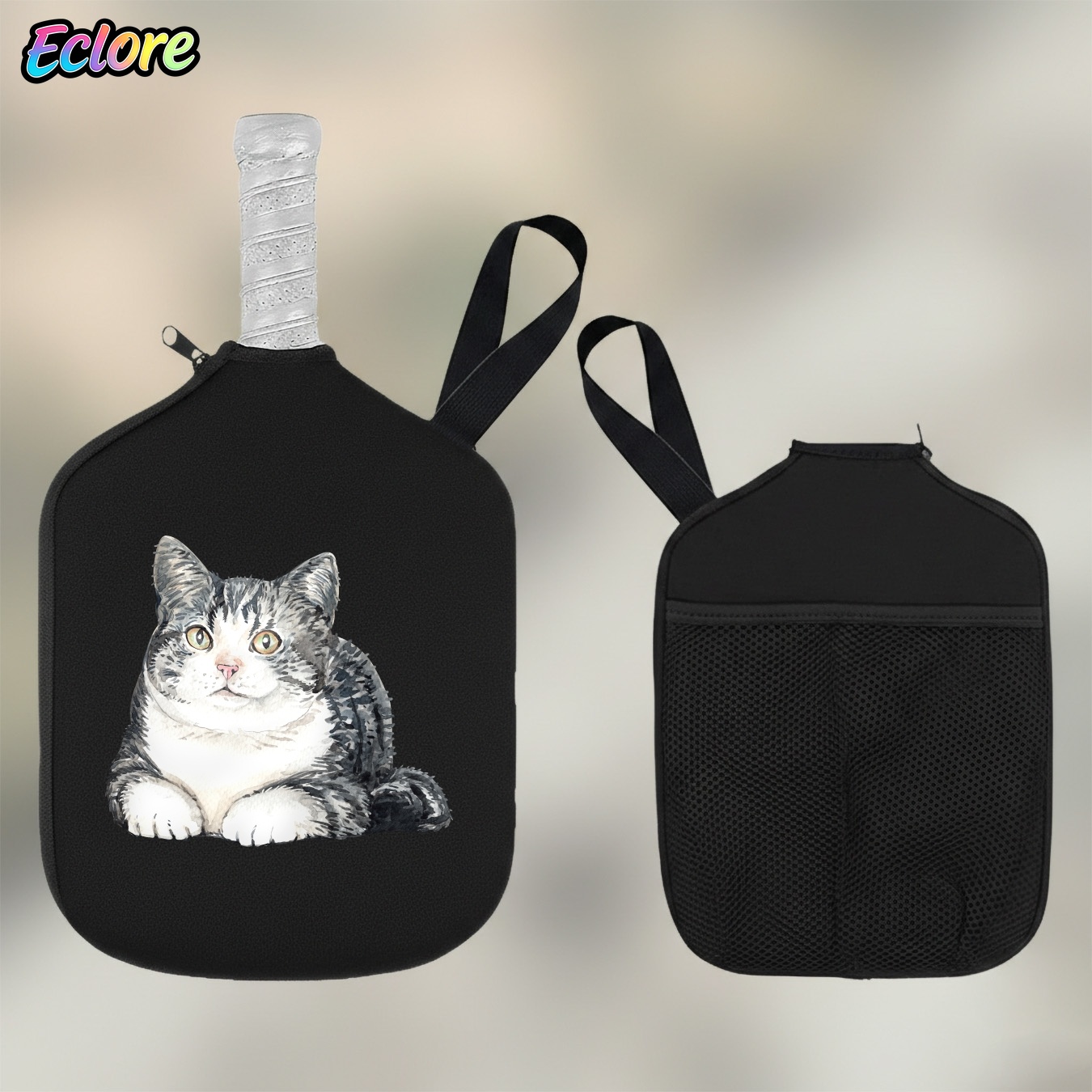 Cute Watercolor Cat Pickleball - Table Tennis Paddle 评论和价格
