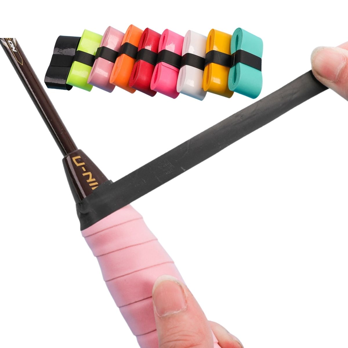 10Pcs Random Color Racket Grip - Side Tape Racket 评论和价格